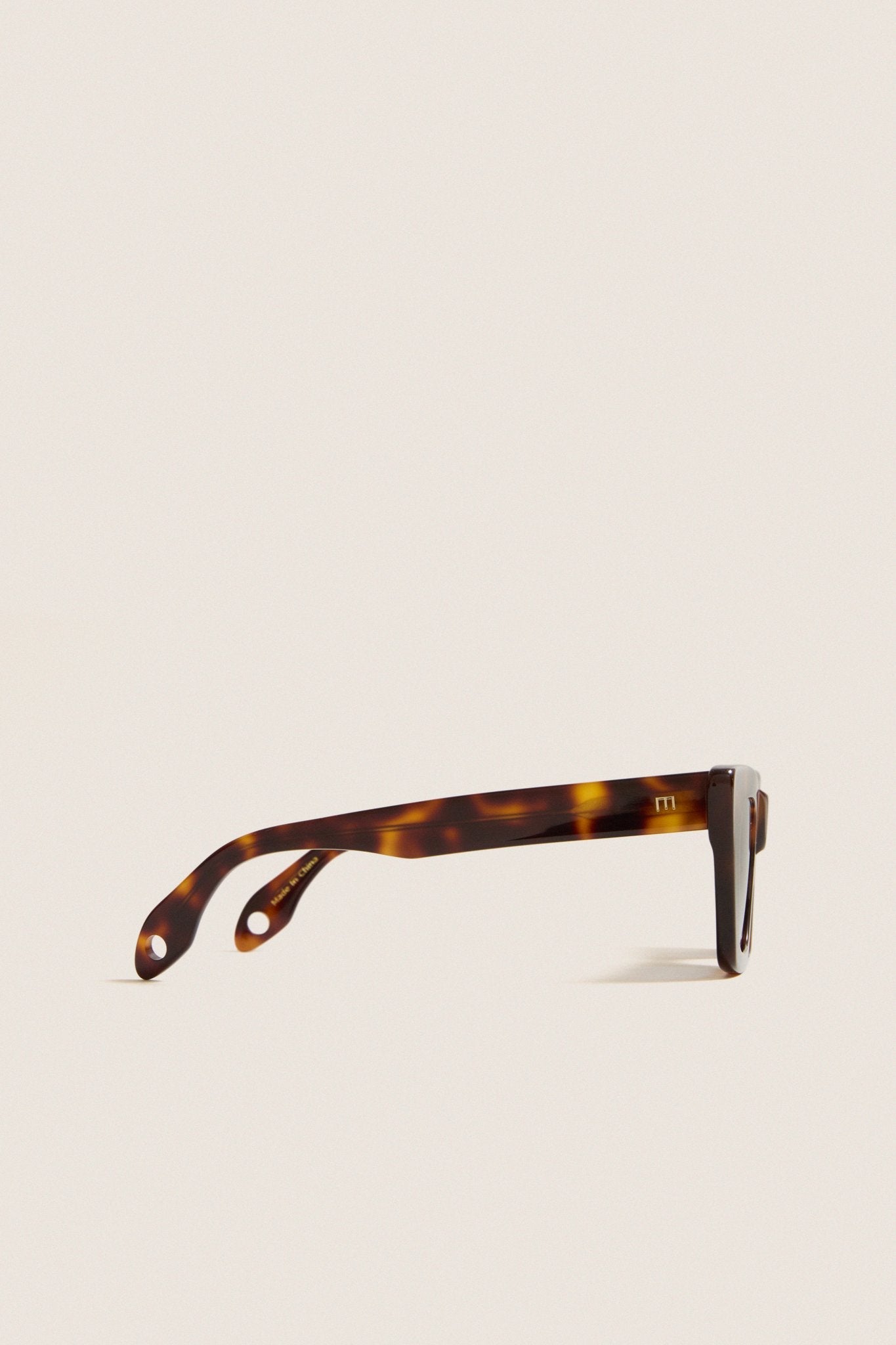 Brown Tortoise Dark Blue Lens Lori Sunglasses