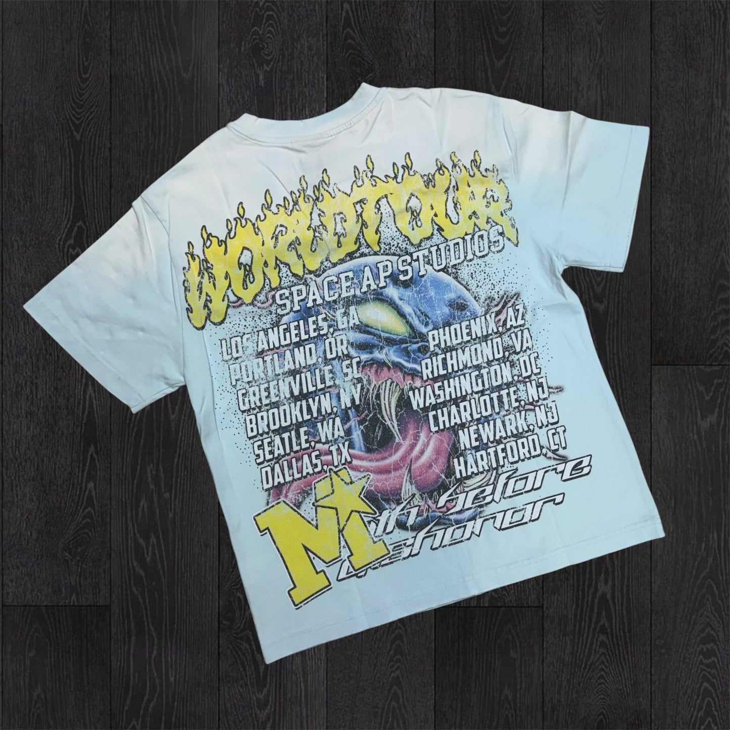 Space - Death Before Dishonor T-shirt —L Blue- TS09