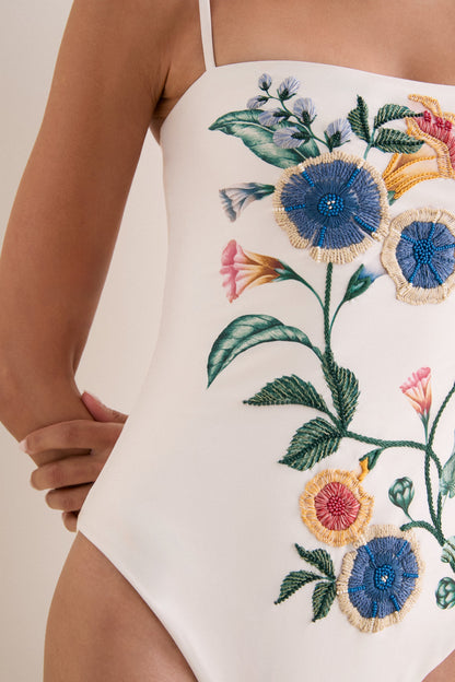 Brisa Embroidered Durazno One Piece