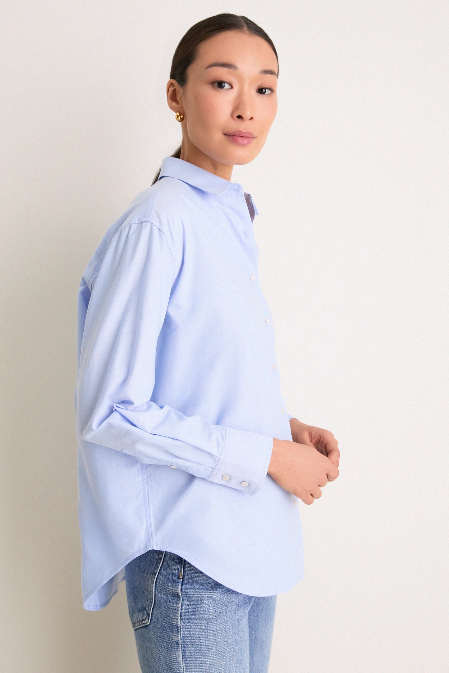 Blue Oxford Nadine Button Down