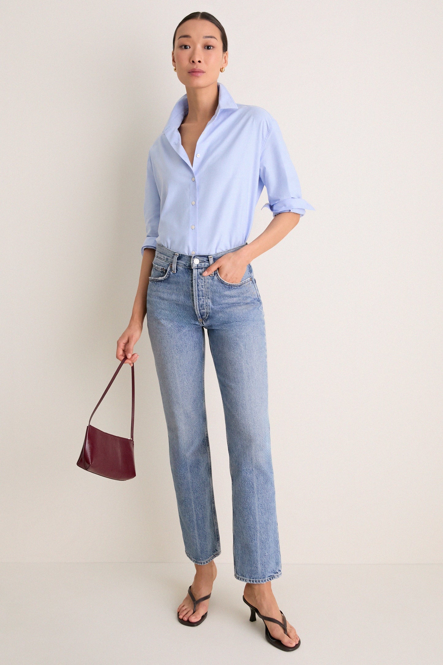 Blue Oxford Nadine Button Down
