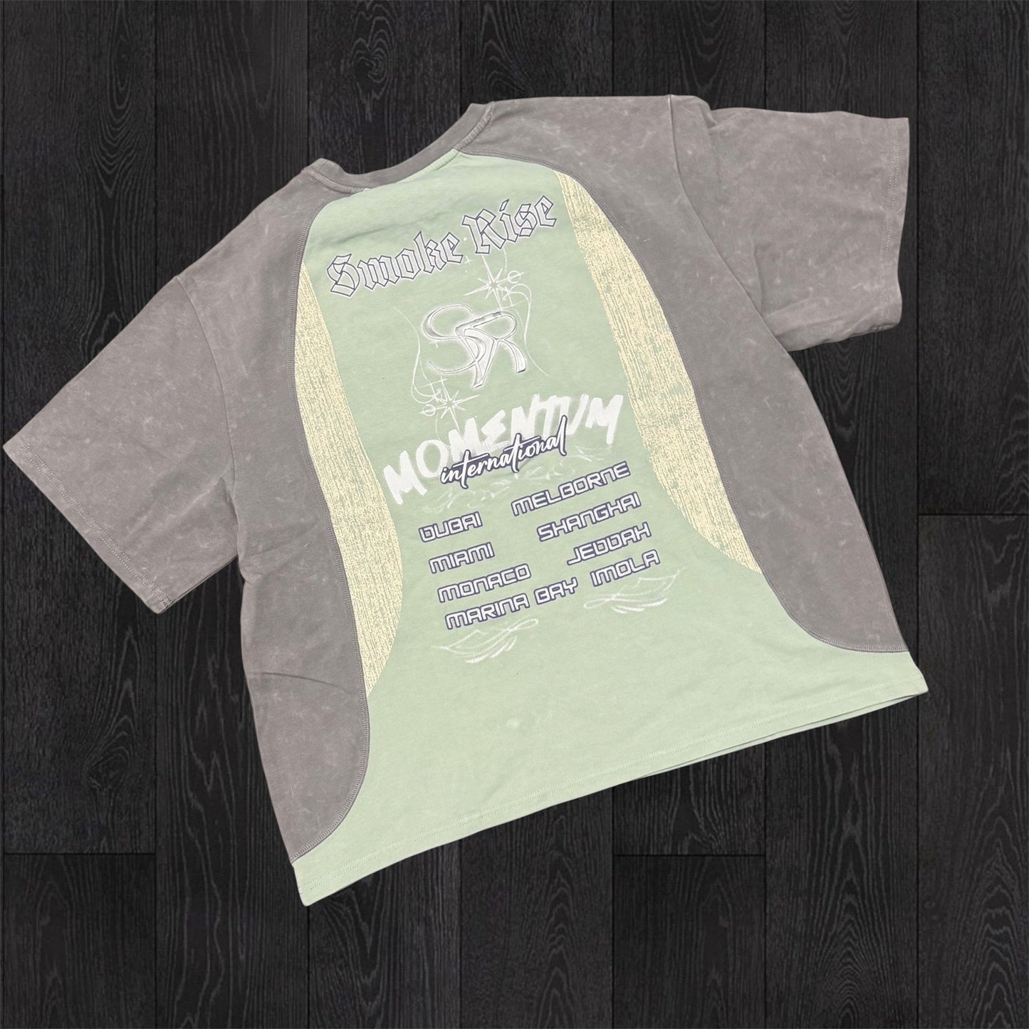 Rise - Color Block T-shirt - F.Green - F559