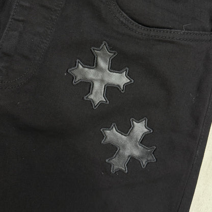 SYP - Stacked Patch Denim - Jet Black 2344