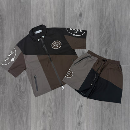 VR - Monoblock Windbreaker Short Set - Black 2050 2051