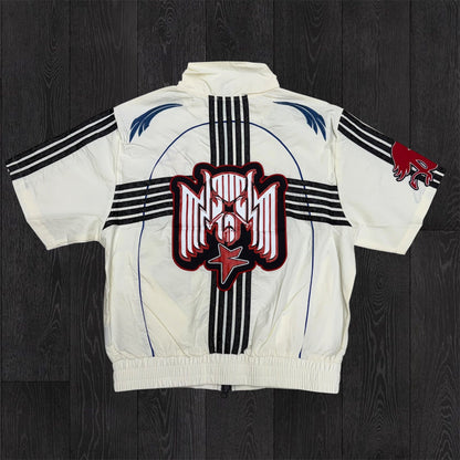 Crafted - WindBreaker Short Set - White 593 594