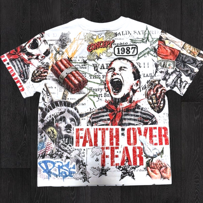 Con - Over Fear T-shirt - White - 4