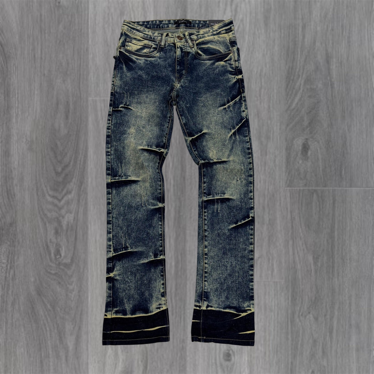 Cest Lavie - vintage Wash Denim - Emerald Blue 1037
