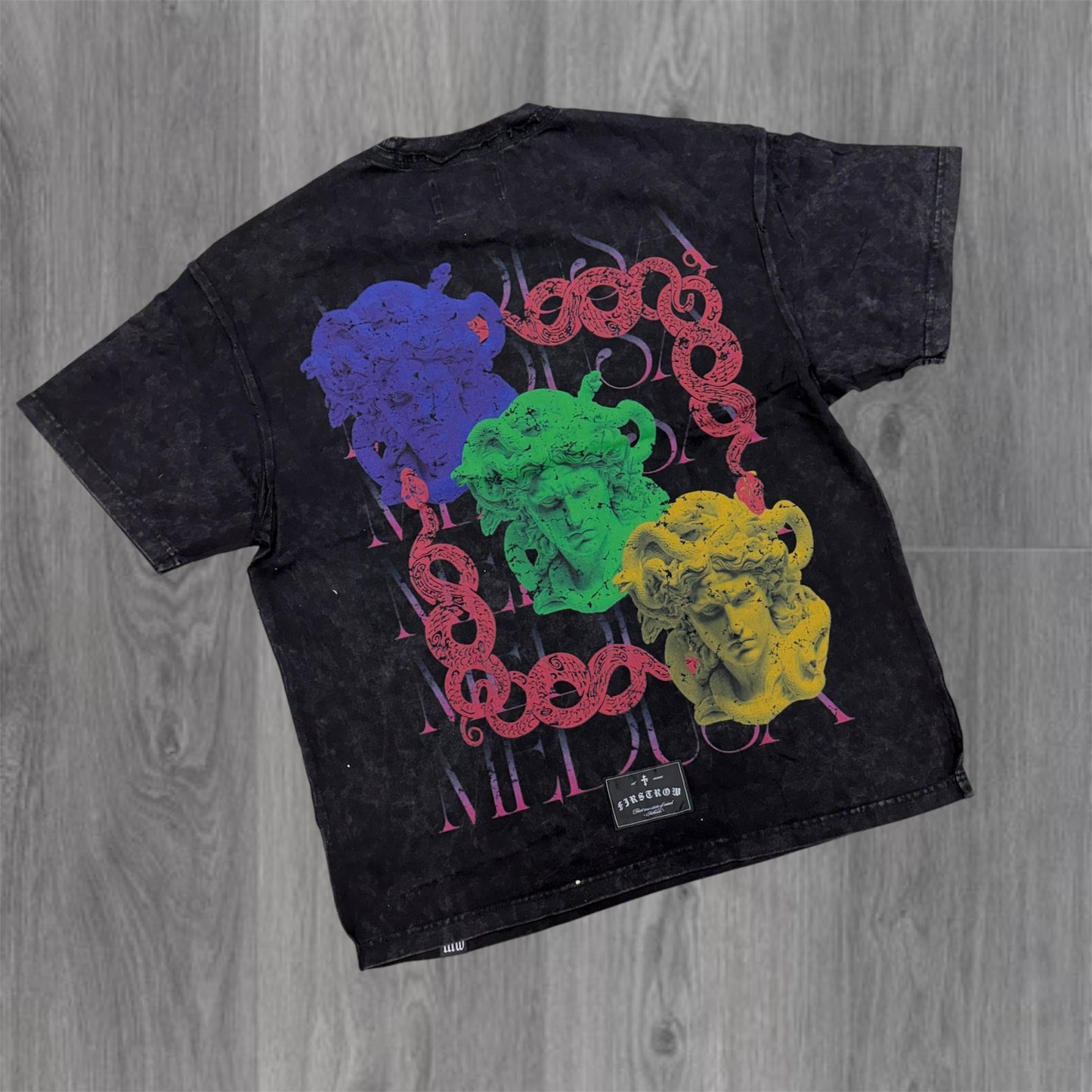 FR - Gods & Medusa Tee - Black 2295