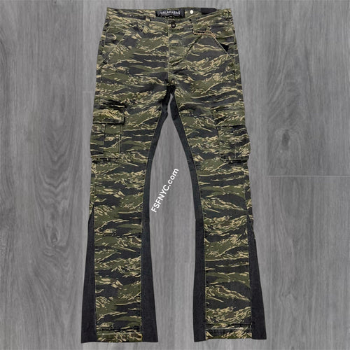 Valabasas - Geno Camo Stacked Denim - TAC GREEN 1006