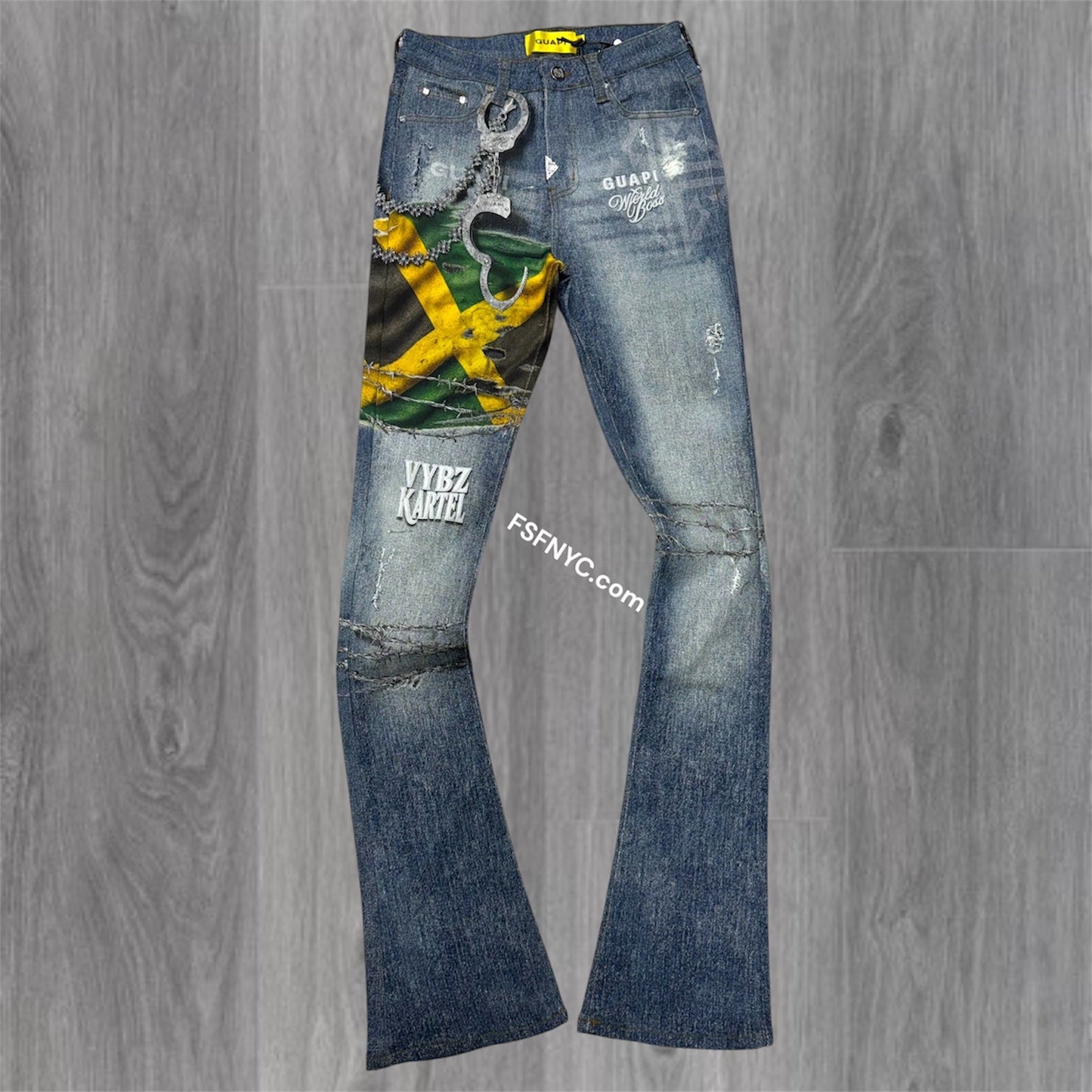 GUAPI - Stacked The freedom Denim - Blue