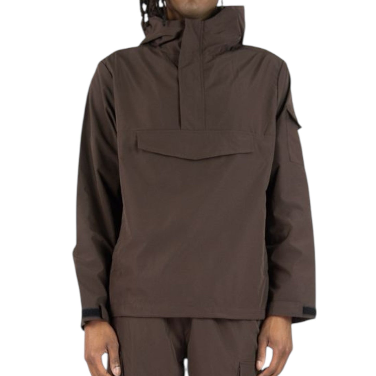 Rebel - Anorak Nylon Pullover (BROWN) 522