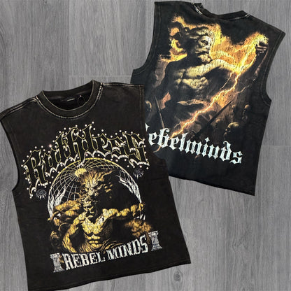 Ruthless Sleeveless Tee - Black - 11020
