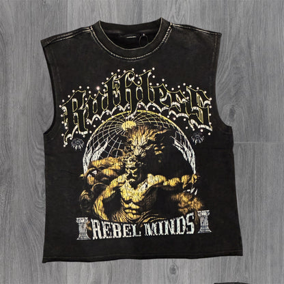 Ruthless Sleeveless Tee - Black - 11020