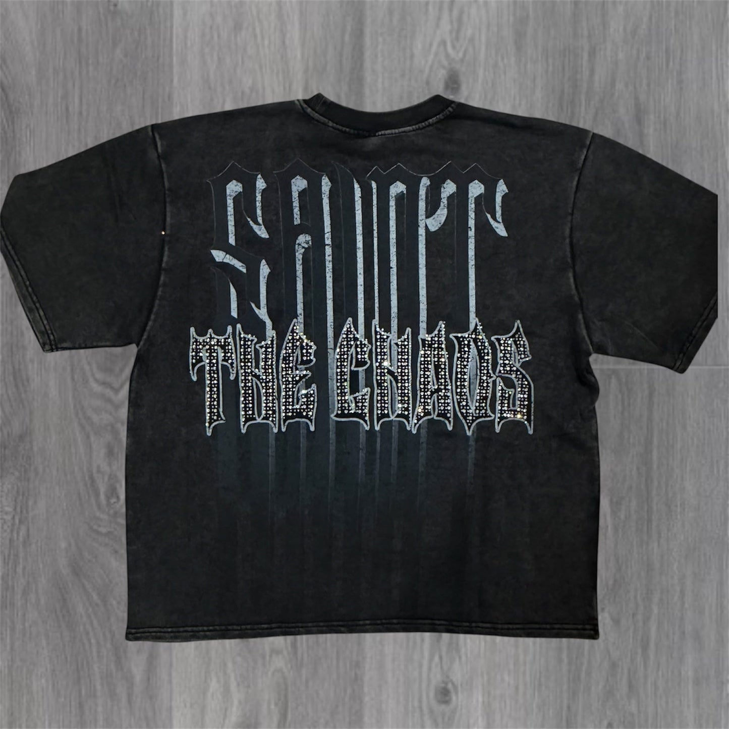 Withered Petals T-shirt - Black - 11132