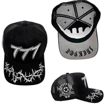 Hudson - “Chains” 777 Trucker hat - Black/White V2
