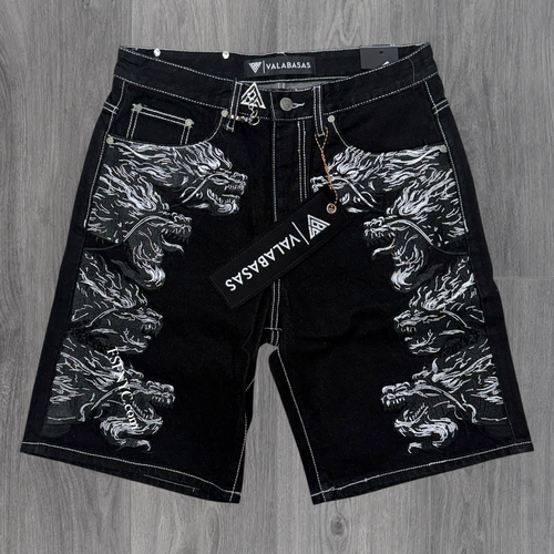 Valabasas - Tuski Denim Shorts - Jet Black - 1022