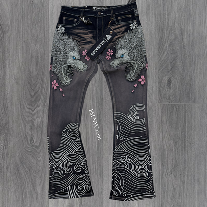 Valabasas - Stacked Tenka Denim - Grey - 1127