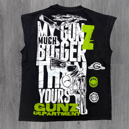 Gunzinii - Sleeveless Top - Black - 1073