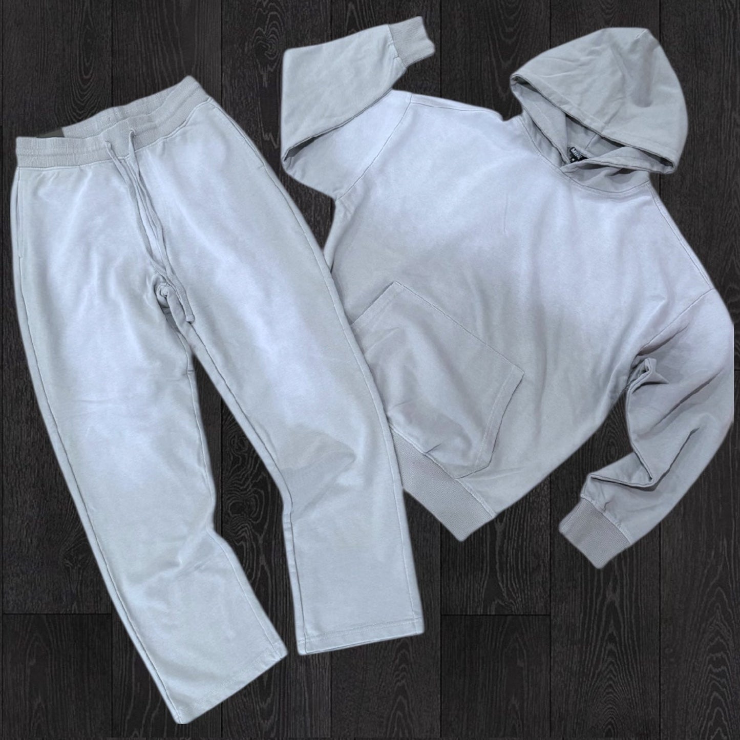 R - Fade Wash SweatSuit - Lt Grey - 885