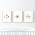 Navie's Neutral Floral Bundled Digital Nursery Wall Art