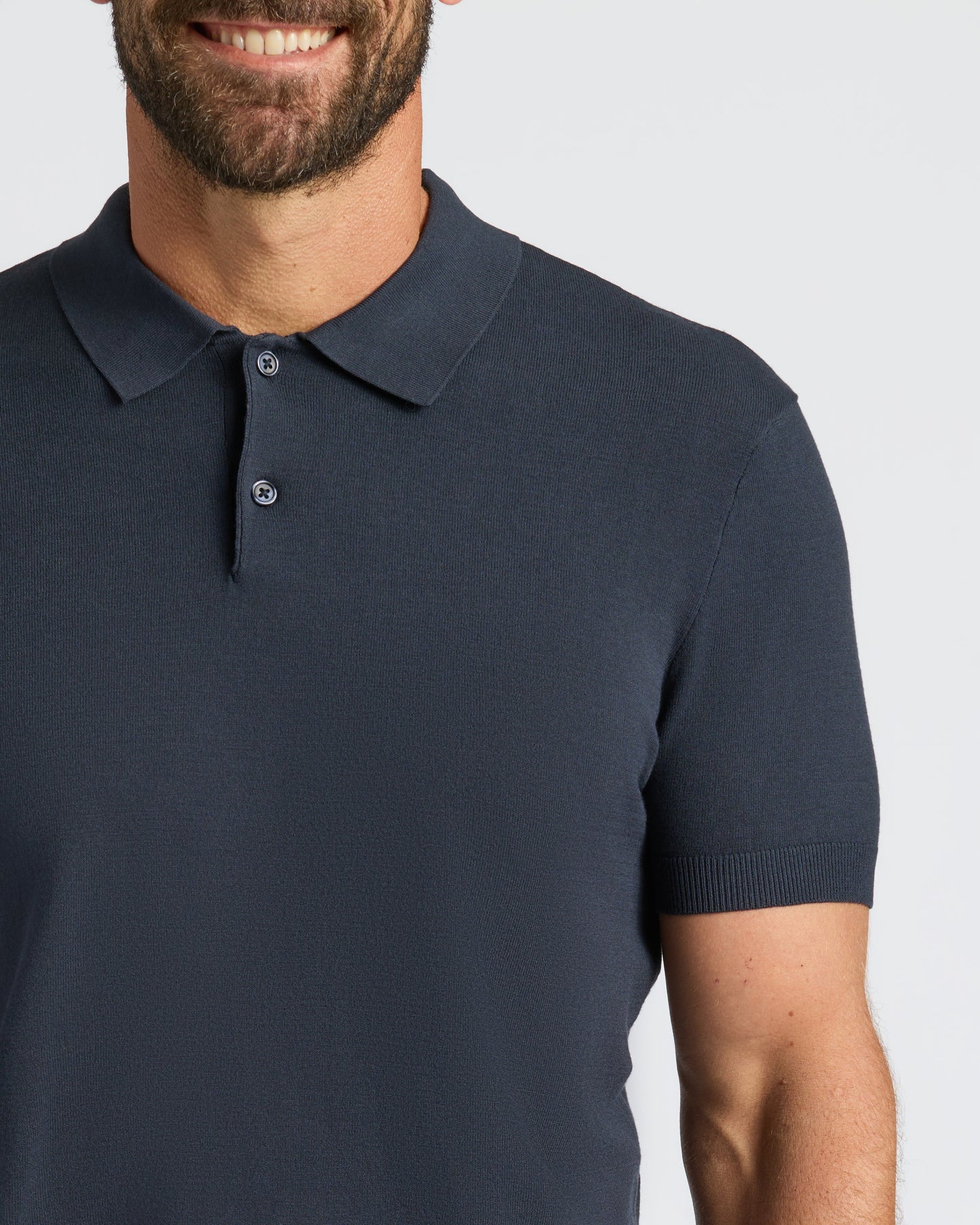 Navy Dressy Polo