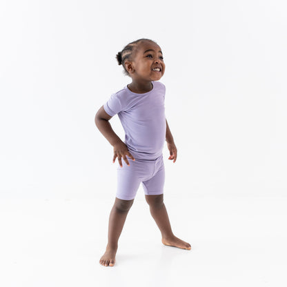 Short Sleeve Pajamas in Taro