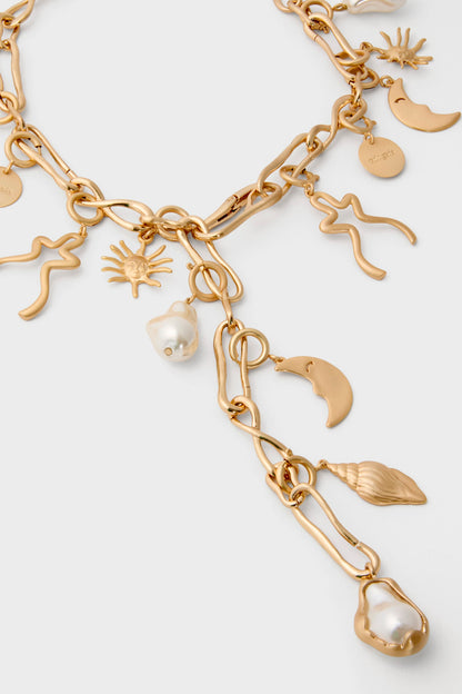 Brushed Brass Astrid Choker